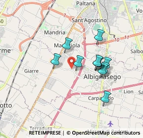 Mappa Via Alessandro Manzoni, 35020 Albignasego PD, Italia (1.43364)