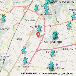 Mappa Via Alessandro Manzoni, 35020 Albignasego PD, Italia (3.079)