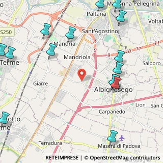 Mappa Via Alessandro Manzoni, 35020 Albignasego PD, Italia (3.09375)