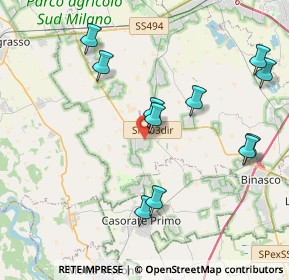 Mappa 20088 Rosate MI, Italia (4.24727)