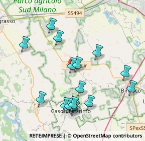Mappa 20088 Rosate MI, Italia (4.09125)