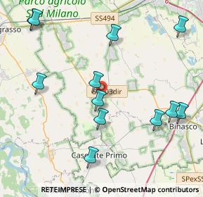 Mappa 20088 Rosate MI, Italia (4.79917)
