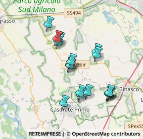Mappa 20088 Rosate MI, Italia (3.30235)