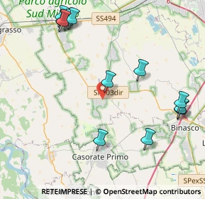 Mappa 20088 Rosate MI, Italia (5.00083)