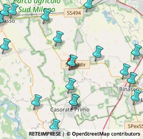 Mappa 20088 Rosate MI, Italia (5.6285)