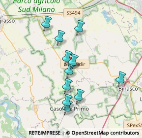 Mappa 20088 Rosate MI, Italia (3.23273)