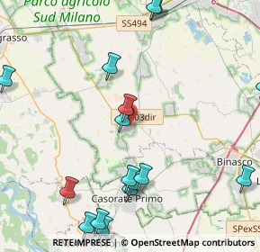Mappa 20088 Rosate MI, Italia (5.9605)