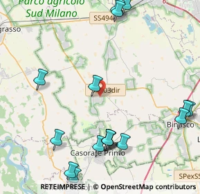 Mappa 20088 Rosate MI, Italia (5.8235)