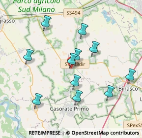 Mappa 20088 Rosate MI, Italia (3.70818)