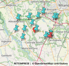 Mappa 20088 Rosate MI, Italia (6.84375)