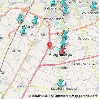 Mappa Via M. da Cles, 35020 Albignasego PD, Italia (2.70929)