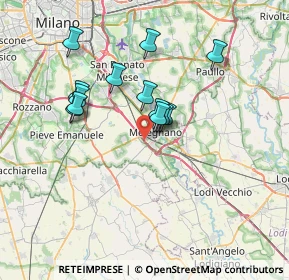 Mappa Strada per Carpiano, 20077 Melegnano MI, Italia (6.01692)