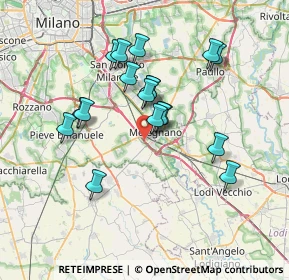 Mappa Strada per Carpiano, 20077 Melegnano MI, Italia (6.335)