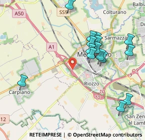 Mappa Strada per Carpiano, 20077 Melegnano MI, Italia (2.092)