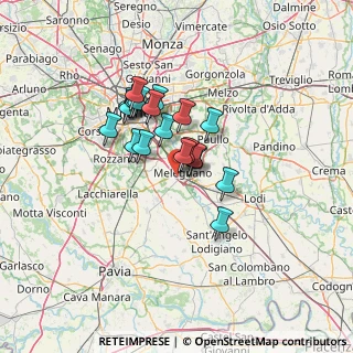 Mappa Strada per Carpiano, 20077 Melegnano MI, Italia (9.907)