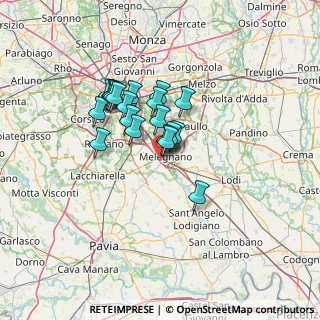 Mappa Strada per Carpiano, 20077 Melegnano MI, Italia (10.0115)