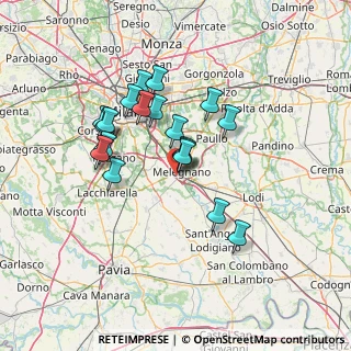 Mappa Strada per Carpiano, 20077 Melegnano MI, Italia (11.83842)