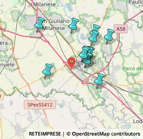 Mappa Strada per Carpiano, 20077 Melegnano MI, Italia (2.83385)