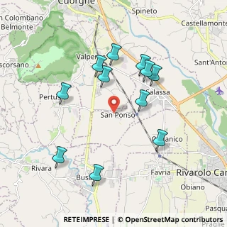 Mappa Piazza della Libertà, 10080 San Ponso TO, Italia (1.86273)
