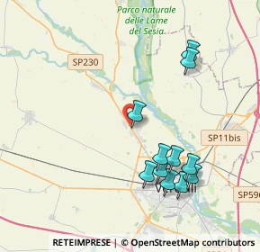 Mappa 5.35833, 13030 Caresanablot VC (3.99364)