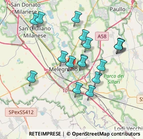 Mappa SP 39, 20077 Melegnano MI, Italia (3.46235)