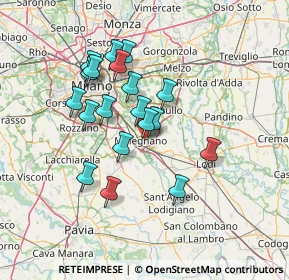 Mappa SP 39, 20077 Melegnano MI, Italia (12.14158)