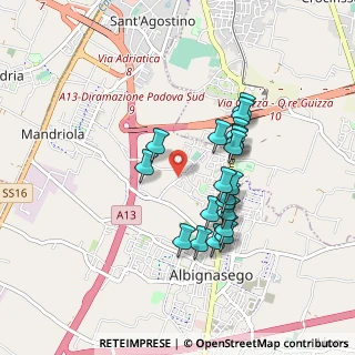 Mappa Via U. Foscolo, 35020 Albignasego PD, Italia (0.764)