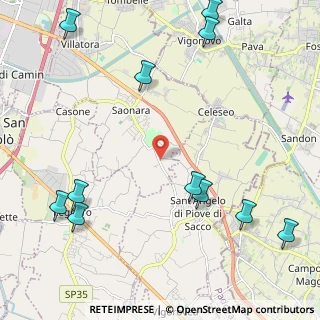 Mappa Via Caovilla, 35020 Saonara PD, Italia (2.91818)