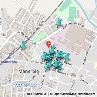 Mappa Via Giacomo Matteotti, 25025 Manerbio BS, Italia (0.1965)