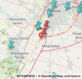 Mappa Via delle Industrie, 35020 Padova PD, Italia (5.11364)