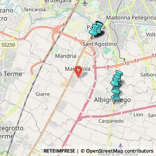 Mappa Via delle Industrie, 35020 Padova PD, Italia (2.30917)