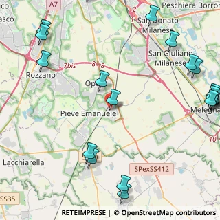 Mappa Piazza Vittoria, 20085 Locate di Triulzi MI, Italia (6.4615)