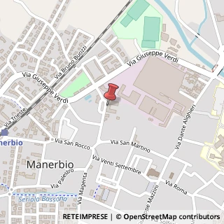Mappa Via Aldo Moro, 6A, 25070 Manerbio BS, Italia, 25070 Manerbio, Brescia (Lombardia)