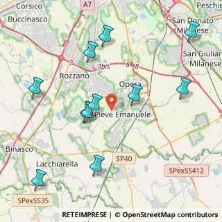 Mappa 20090 Pieve Emanuele MI, Italia (4.57182)