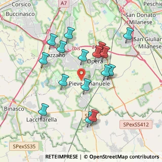 Mappa 20090 Pieve Emanuele MI, Italia (3.62938)
