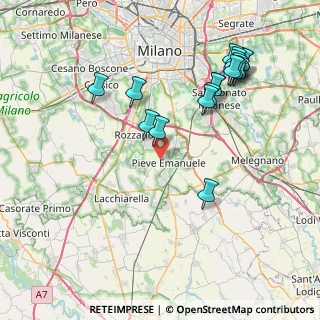Mappa 20090 Pieve Emanuele MI, Italia (8.80611)