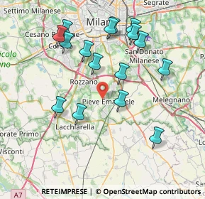 Mappa 20090 Pieve Emanuele MI, Italia (7.85938)