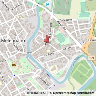 Mappa Via Giuseppe Dezza, 62, 20077 Melegnano, Milano (Lombardia)