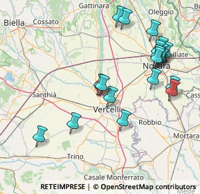 Mappa Via Aldo Moro, 13030 Caresanablot VC, Italia (17.2145)