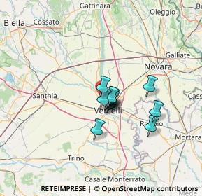 Mappa Via Aldo Moro, 13030 Caresanablot VC, Italia (7.59615)