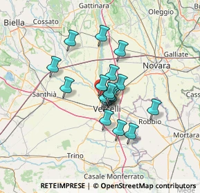 Mappa Via Aldo Moro, 13030 Caresanablot VC, Italia (9.52588)