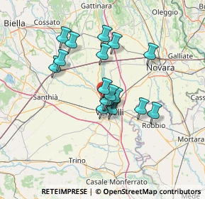 Mappa Via Aldo Moro, 13030 Caresanablot VC, Italia (10.71941)