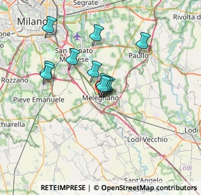 Mappa Via Bescapè, 20077 Melegnano MI, Italia (5.20727)