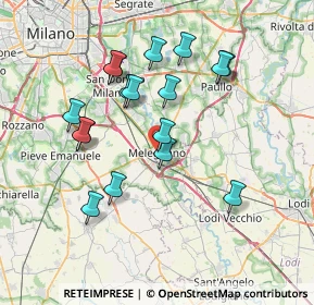 Mappa Via Bescapè, 20077 Melegnano MI, Italia (6.98235)