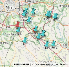 Mappa Via Bescapè, 20077 Melegnano MI, Italia (7.32889)