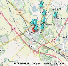 Mappa Via Bescapè, 20077 Melegnano MI, Italia (2.505)