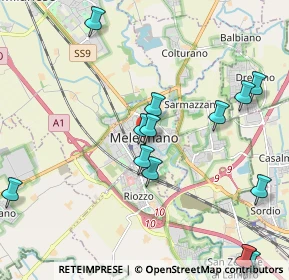 Mappa Via Bescapè, 20077 Melegnano MI, Italia (2.495)