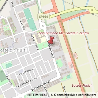 Mappa Via moro aldo 2, 20090 Locate di Triulzi, Milano (Lombardia)