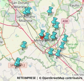 Mappa , 20077 Melegnano MI, Italia (3.76438)