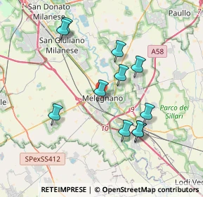 Mappa , 20077 Melegnano MI, Italia (3.55182)